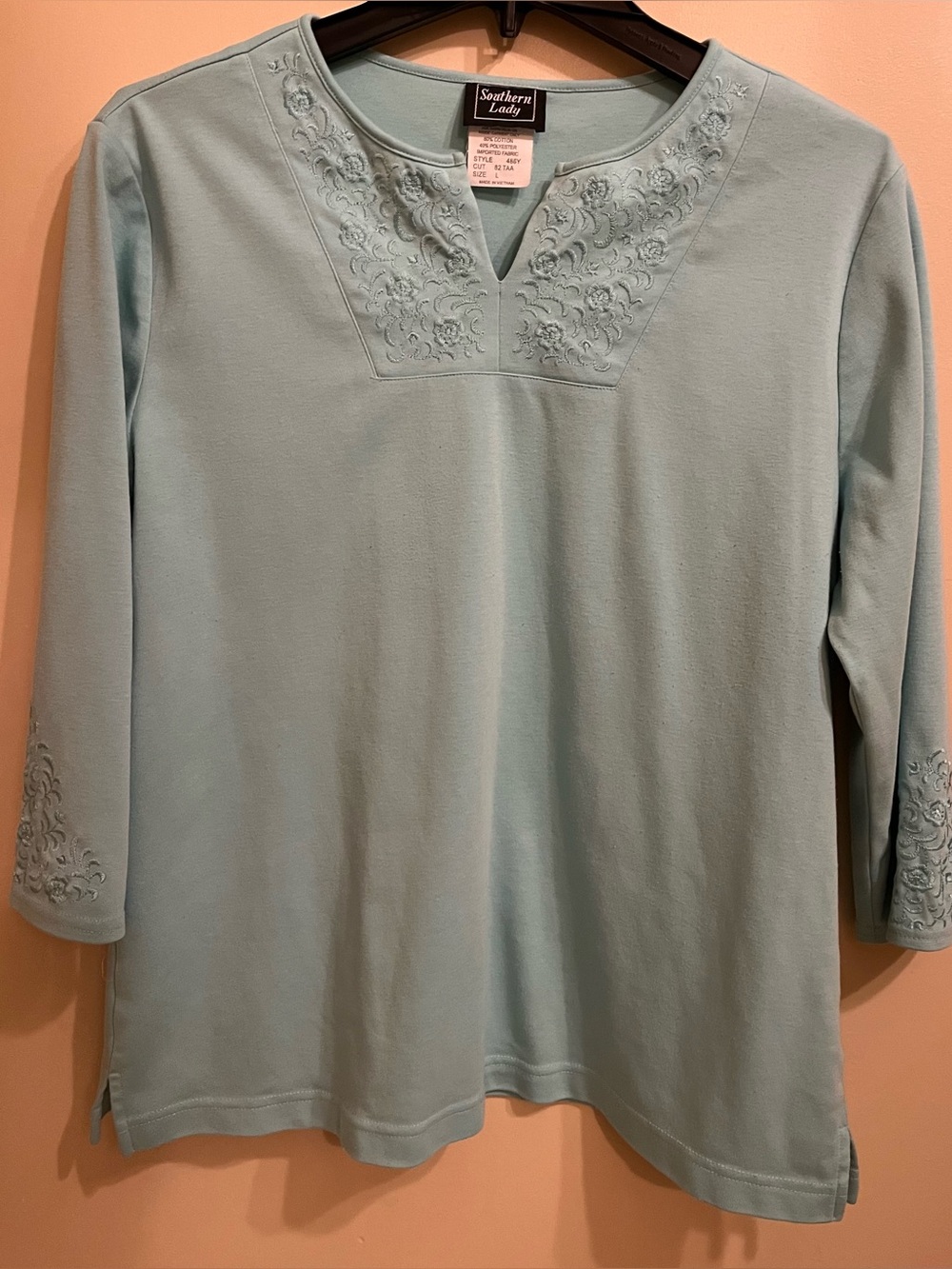 Southern Lady large women’s quarter length sleeves shirt, smoke free